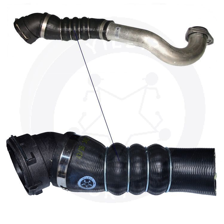 High-quality and reinforced Turbo Hose 11617808416, compatible with BMW 2nd image