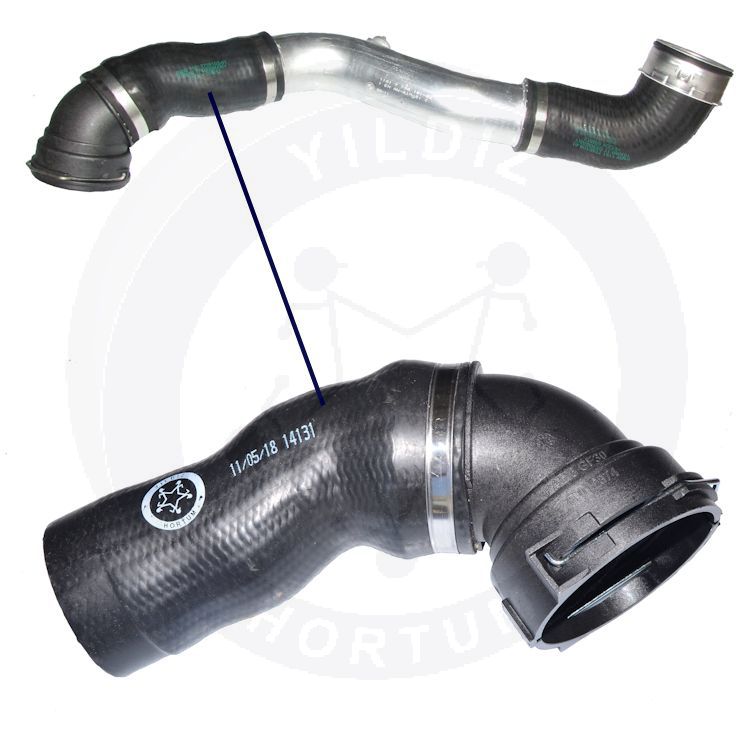 High-quality and reinforced Turbo Hose 11618506078-1, compatible with BMW 2nd image