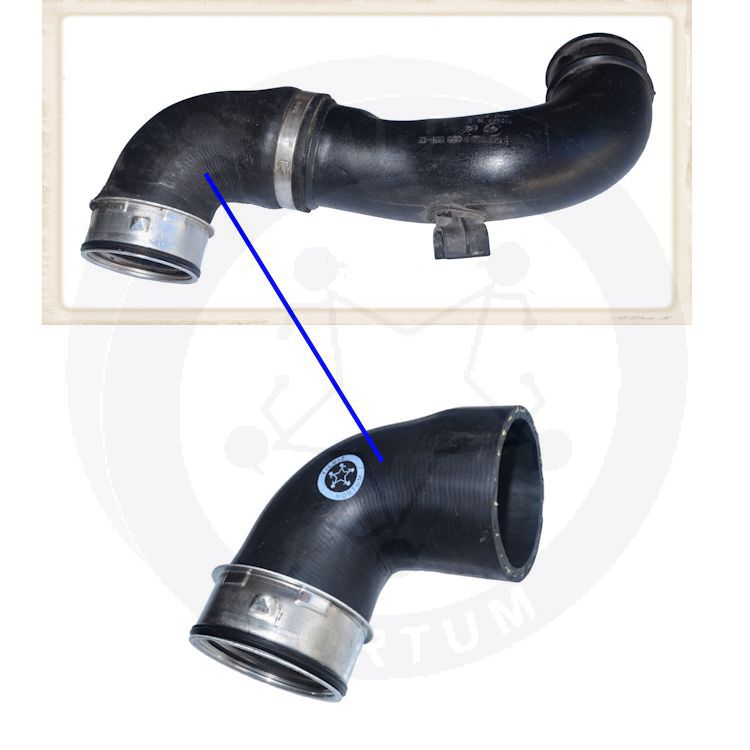 High-quality and reinforced Turbo Hose 13717590304, compatible with BMW 2nd image