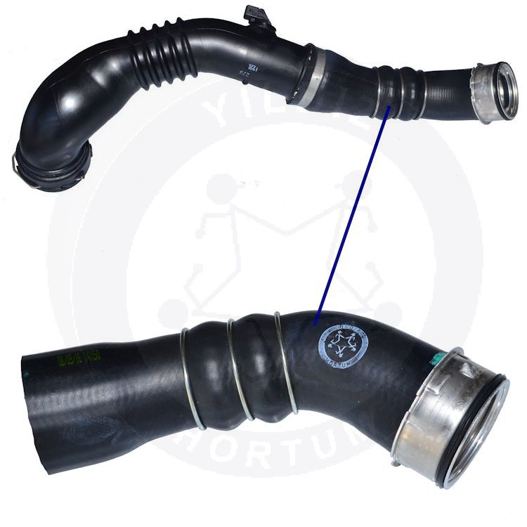 High-quality and reinforced Turbo Hose 11617810308, compatible with BMW 2nd image