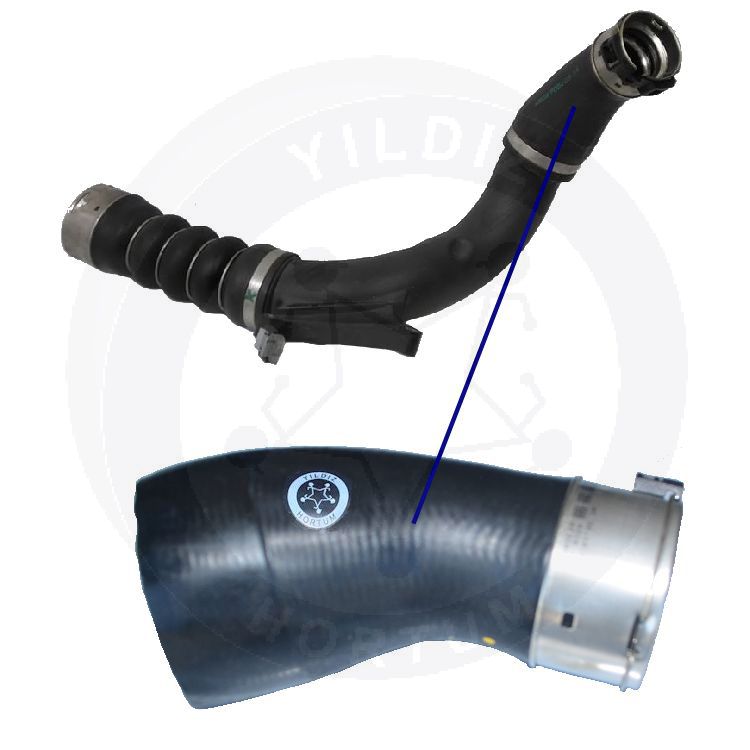 High-quality and reinforced Turbo Hose 13718655836-1, compatible with BMW 2nd image