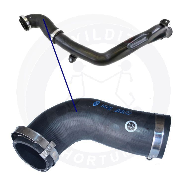 High-quality and reinforced Turbo Hose 13717593369, compatible with BMW 2nd image