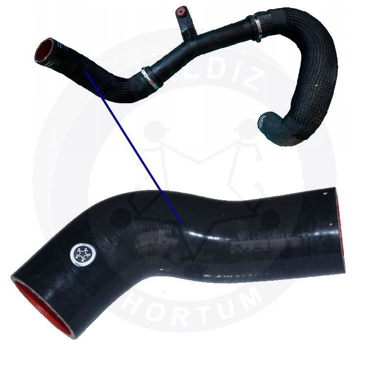 High-quality and reinforced Turbo Hose 1394053080-1, compatible with Fiat 2nd image