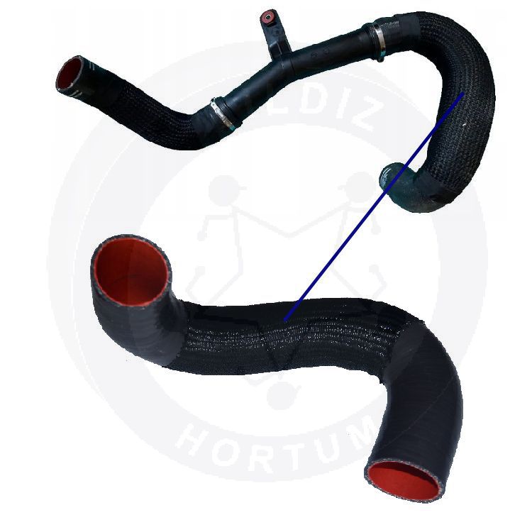 High-quality and reinforced Turbo Hose 1394053080-2, compatible with Fiat 2nd image