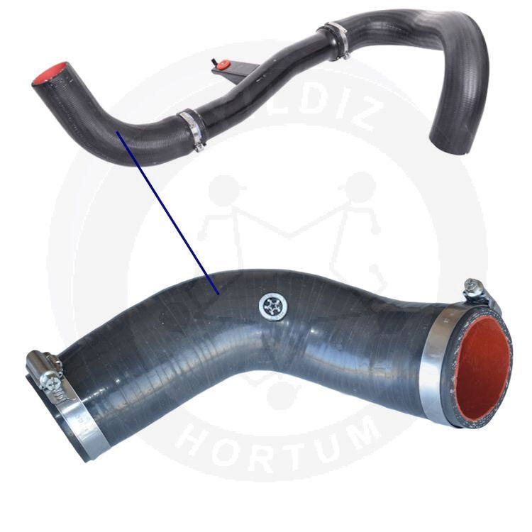 High-quality and reinforced Turbo Hose 1366816080-2, compatible with Fiat 2nd image
