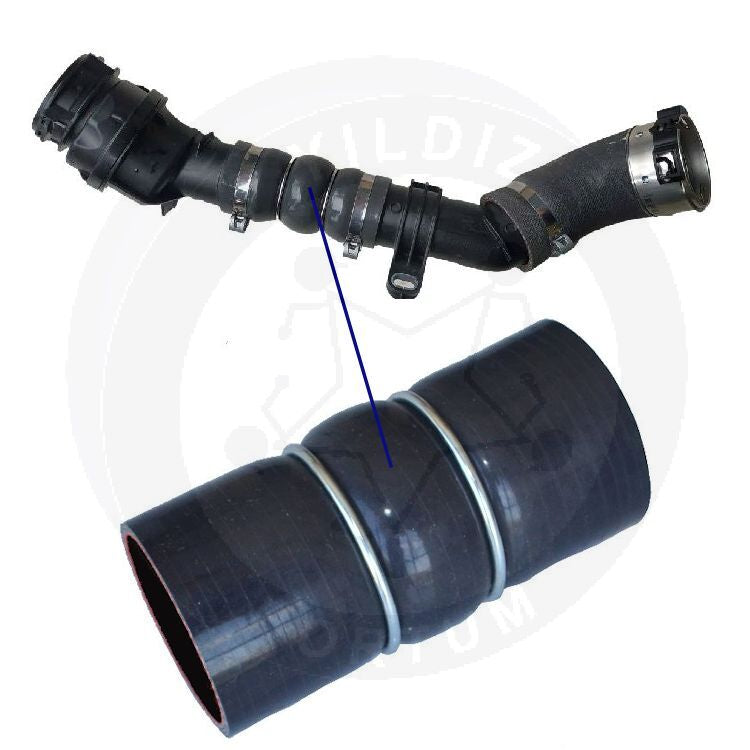 High-quality and reinforced Turbo Hose 144607512R-2, compatible with Mercedes-Benz, Renault 2nd image