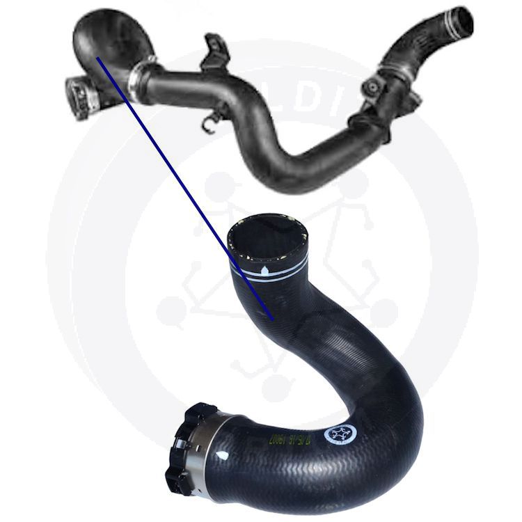 High-quality and reinforced Turbo Hose 50516204, compatible with Alfa Romeo 2nd image