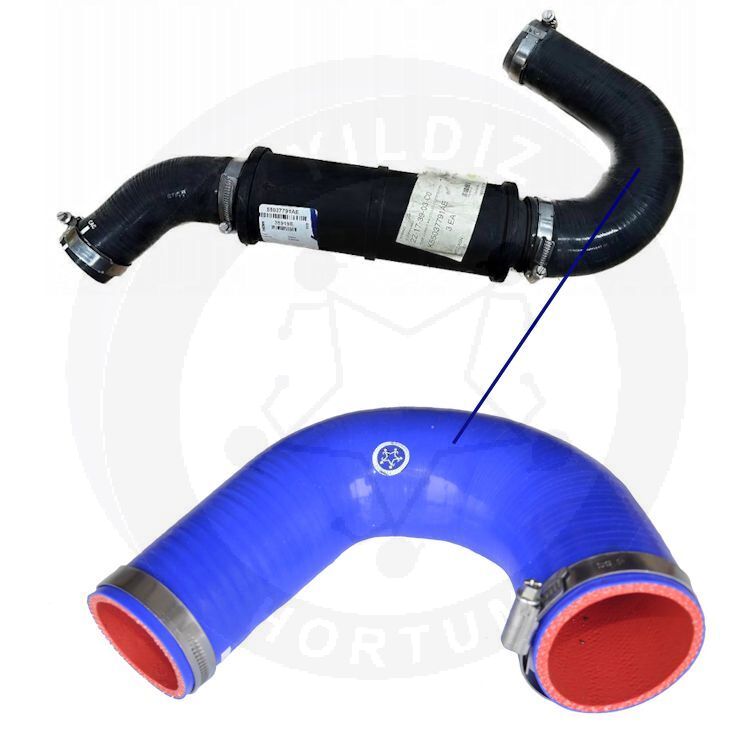High-quality and reinforced Turbo Hose 55037791AE-1, compatible with Dodge