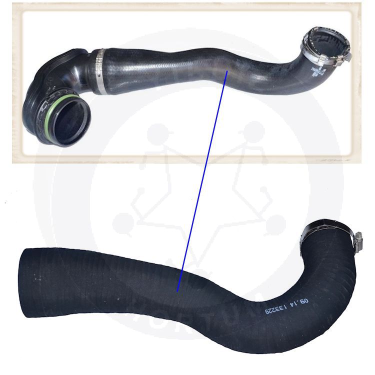 High-quality and reinforced Turbo Hose 835692, compatible with Vauxhall/Opel 2nd image