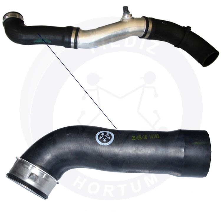 High-quality and reinforced Turbo Hose 11617799397-1, compatible with BMW 2nd image