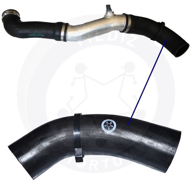 High-quality and reinforced Turbo Hose 11617799397-2, compatible with BMW 2nd image