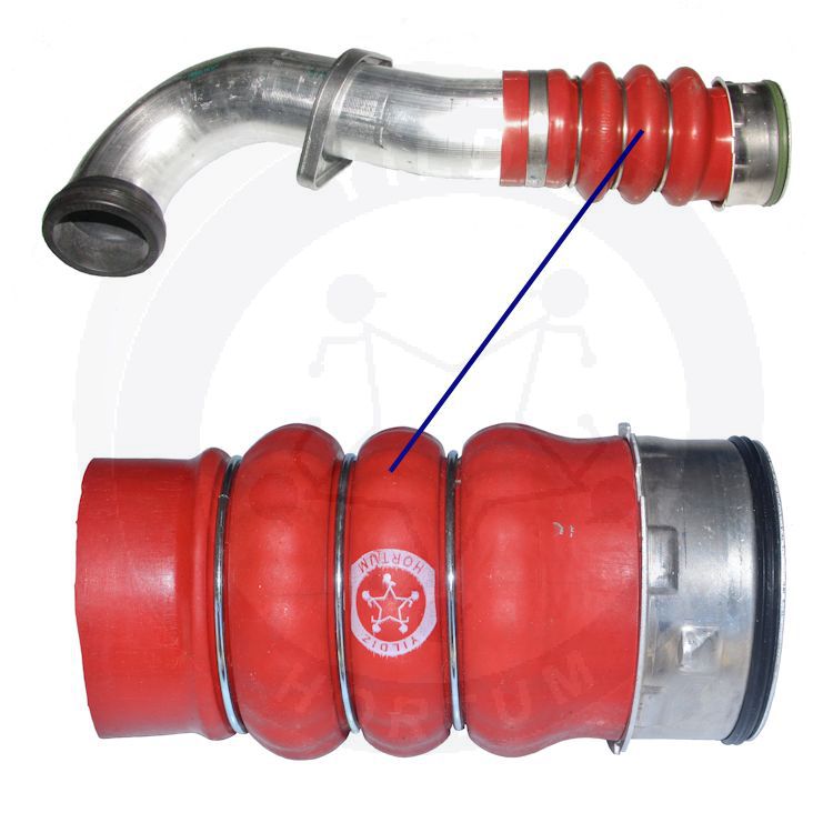 High-quality and reinforced Turbo Hose 11617796303, compatible with BMW 2nd image