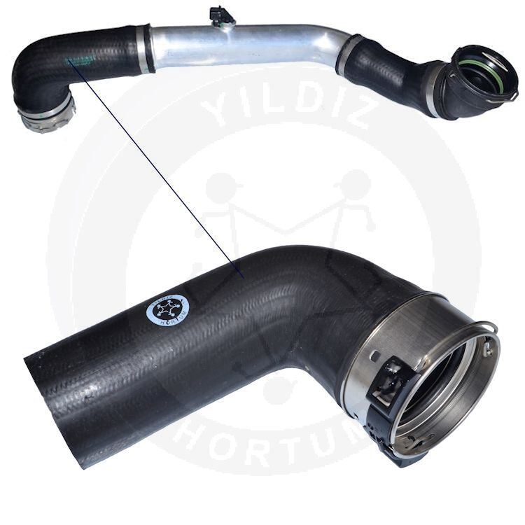High-quality and reinforced Turbo Hose 11617799402, compatible with BMW 2nd image