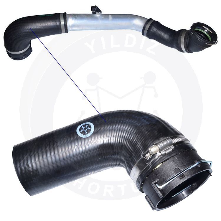 High-quality and reinforced Turbo Hose 11617796294, compatible with BMW 2nd image