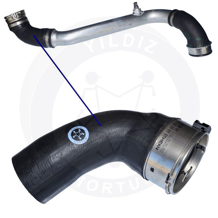 High-quality and reinforced Turbo Hose 11617799395-1, compatible with BMW 2nd image