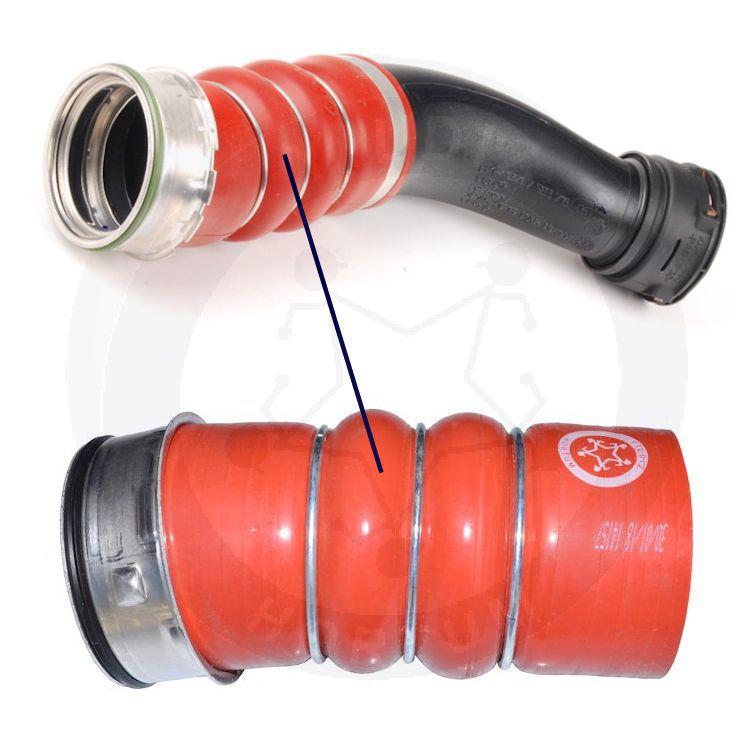 High-quality and reinforced Turbo Hose 13717583716, compatible with BMW 2nd image