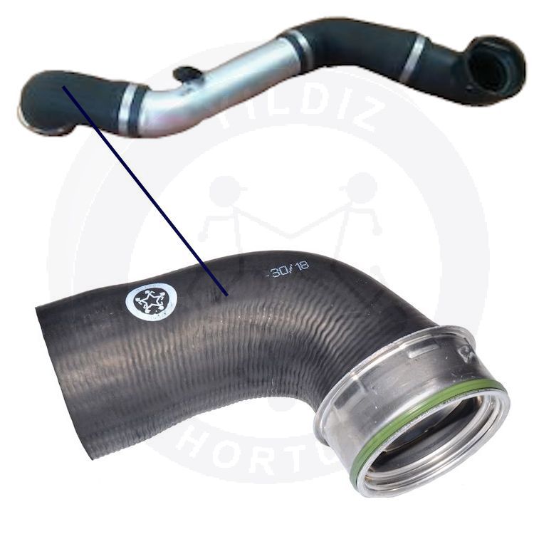 High-quality and reinforced Turbo Hose 11613415784-1, compatible with BMW 2nd image