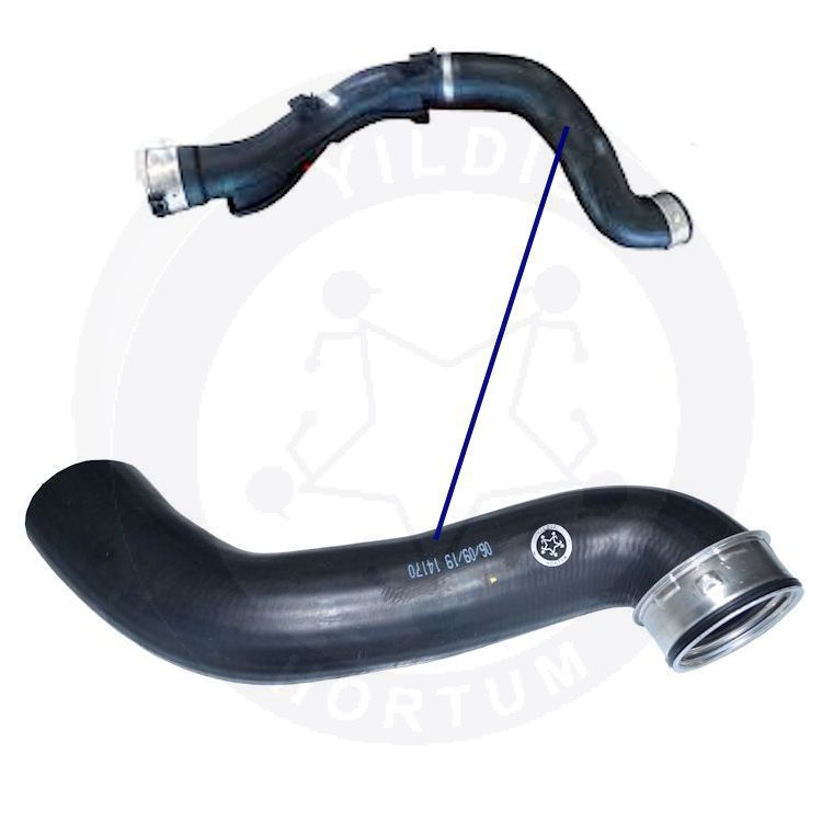 High-quality and reinforced Turbo Hose 11617800143, compatible with BMW 2nd image