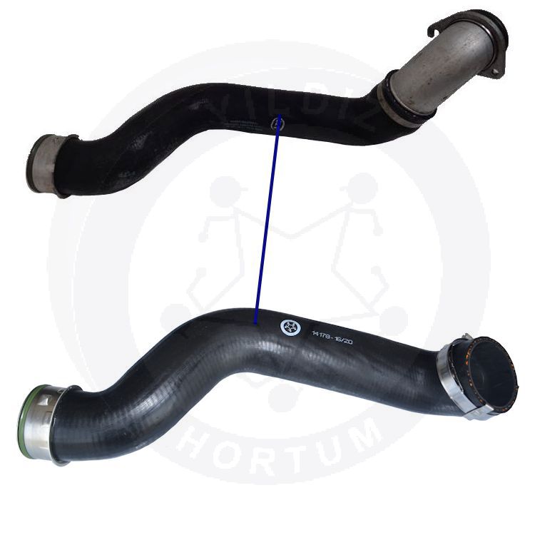 High-quality and reinforced Turbo Hose 11613401589, compatible with BMW 2nd image
