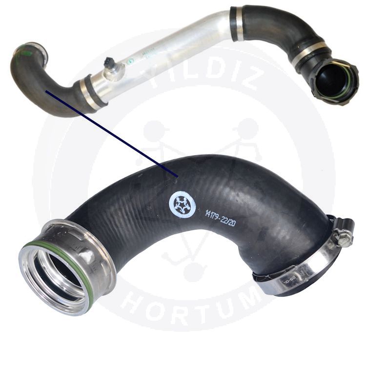 High-quality and reinforced Turbo Hose 11613405536-1, compatible with BMW 2nd image
