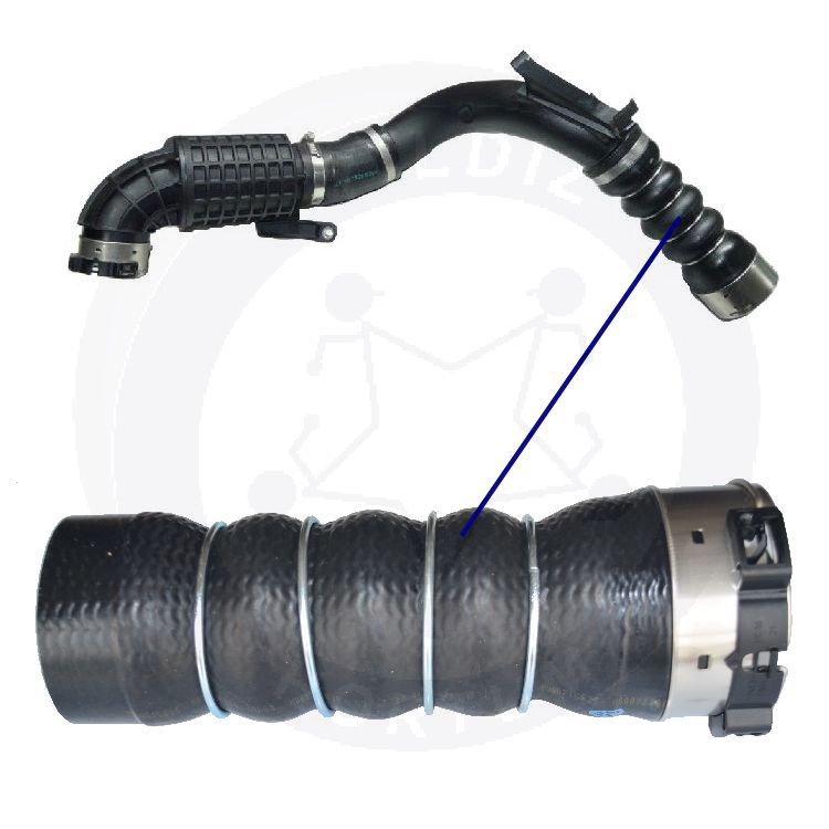 High-quality and reinforced Turbo Hose 11618577233-1, compatible with BMW 2nd image