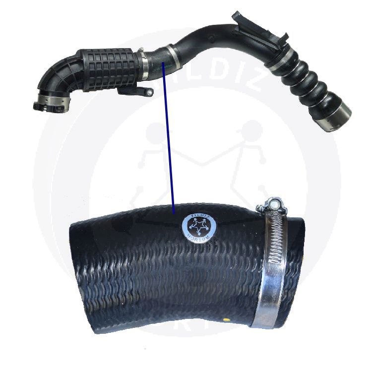 High-quality and reinforced Turbo Hose 11618577233-2, compatible with BMW 2nd image