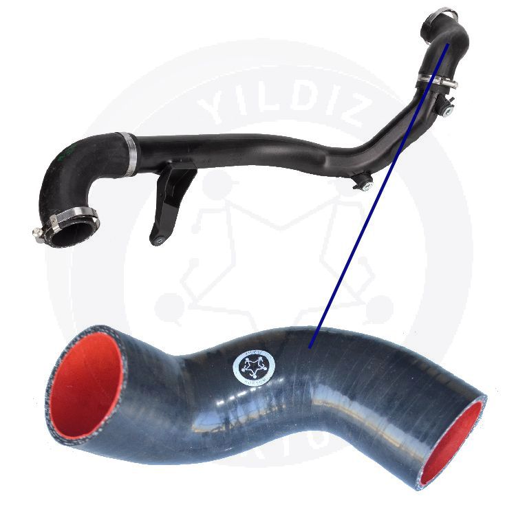 High-quality and reinforced Turbo Hose 13712753079-1, compatible with BMW 2nd image