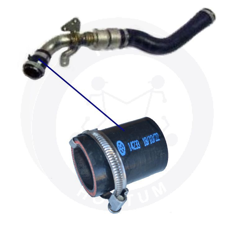 High-quality and reinforced Turbo Hose PNH500520-1, compatible with Land Rover 2nd image