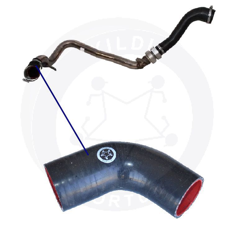 High-quality and reinforced Turbo Hose LR009799-1, compatible with Land Rover 2nd image