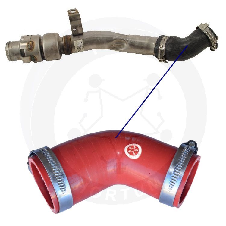 High-quality and reinforced Turbo Hose LR109964, compatible with Land Rover 2nd image