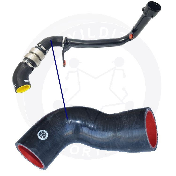 High-quality and reinforced Turbo Hose 1606660380-1, compatible with Fiat, Peugeot, Citroen 2nd image