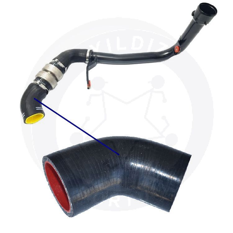 High-quality and reinforced Turbo Hose 1606660380-2, compatible with Fiat, Peugeot, Citroen 2nd image