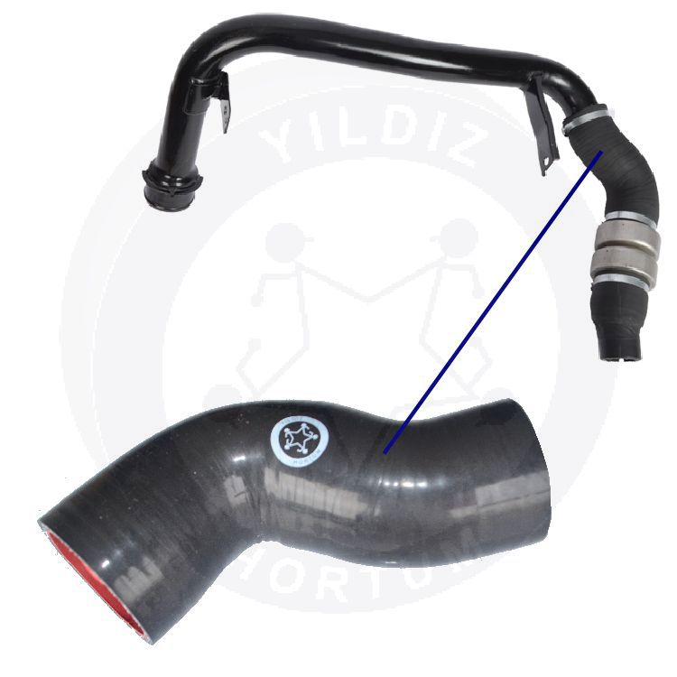 High-quality and reinforced Turbo Hose 0382.LY-2, compatible with Fiat, Peugeot, Citroen 2nd image