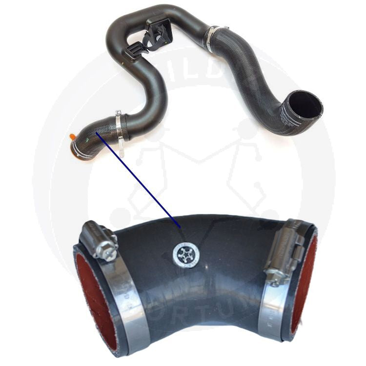 High-quality and reinforced Turbo Hose 1614084380-1, compatible with Citroen, Peugeot 2nd image
