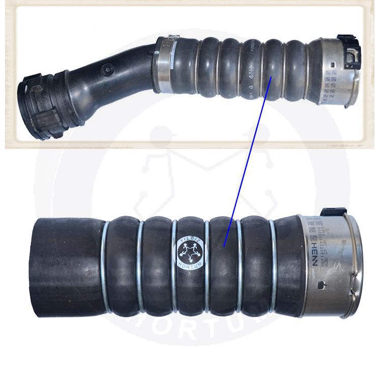 High-quality and reinforced Turbo Hose 144606173R, compatible with Renault 2nd image