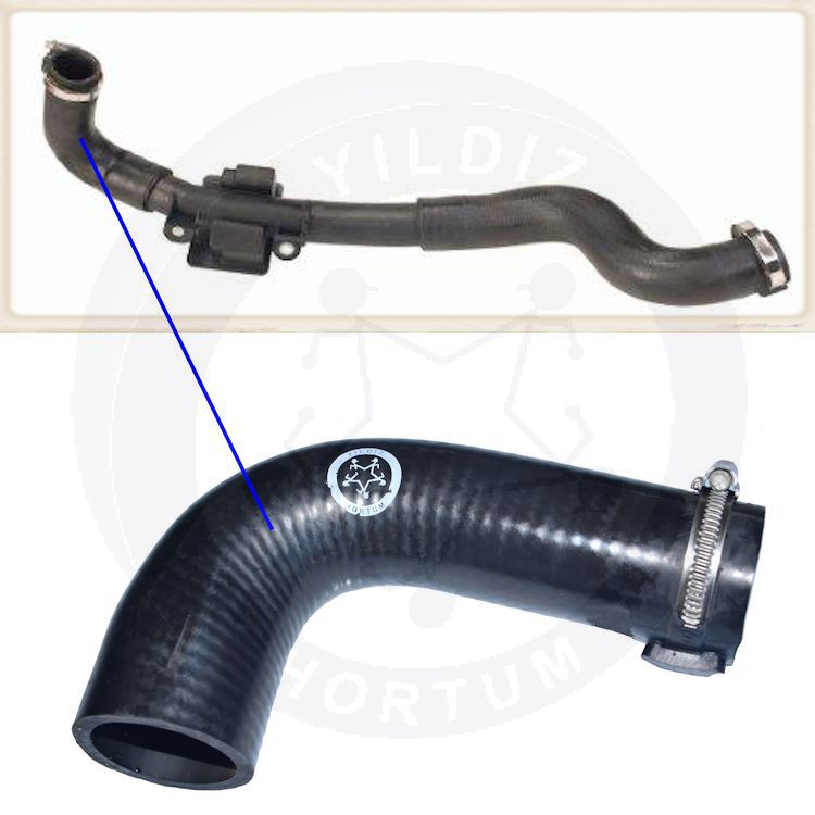 High-quality and reinforced Turbo Hose 8200534296-1, compatible with Renault 2nd image