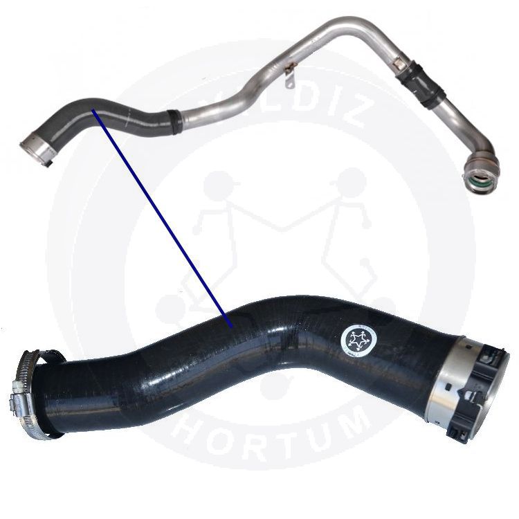 High-quality and reinforced Turbo Hose 144608245R-1, compatible with Renault 2nd image