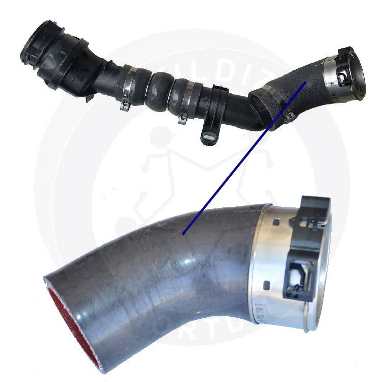 High-quality and reinforced Turbo Hose 144607512R, compatible with Mercedes-Benz, Renault 2nd image