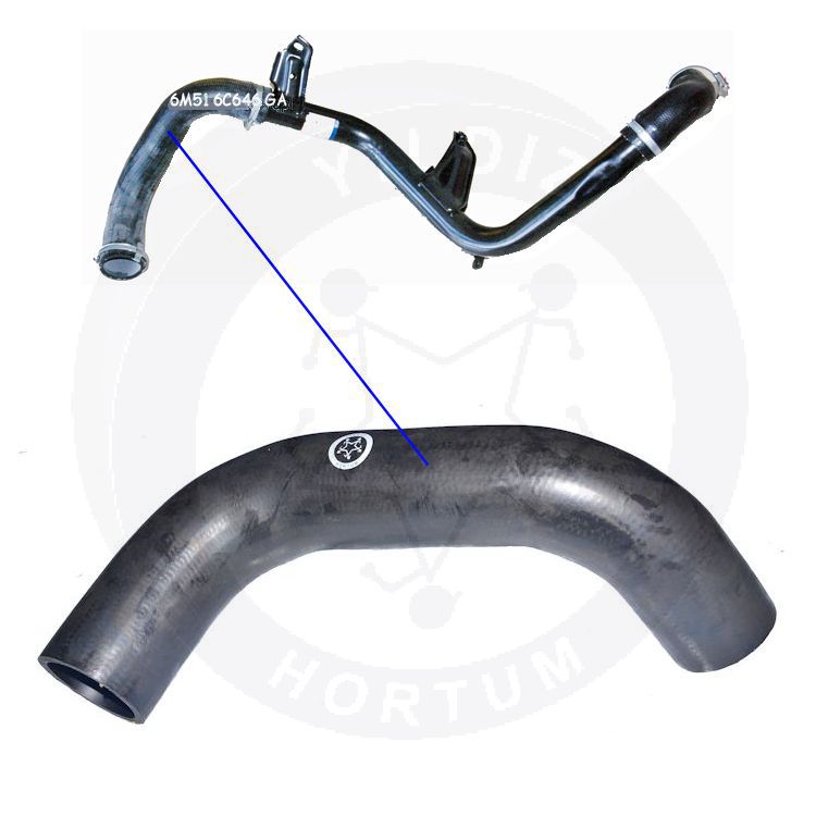 High-quality and reinforced Turbo Hose 6M516C646GC-1, compatible with Ford 2nd image