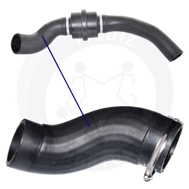 High-quality and reinforced Turbo Hose 8C166K683AC-1, compatible with Ford 2nd image