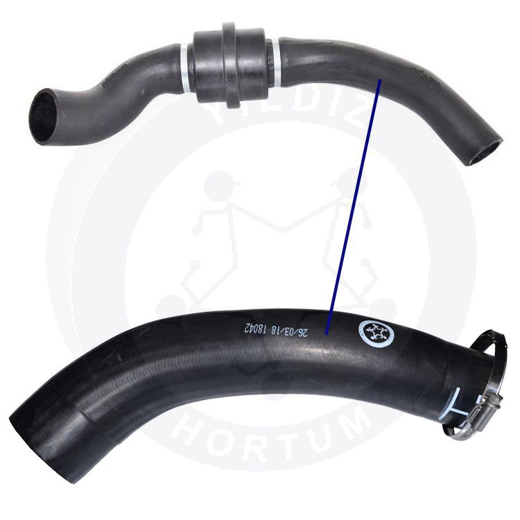 High-quality and reinforced Turbo Hose 8C166K683AC-2, compatible with Ford 2nd image