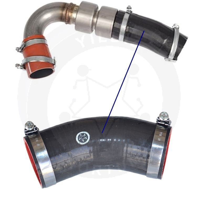 High-quality and reinforced Turbo Hose AV616C700AD-1, compatible with Ford 2nd image