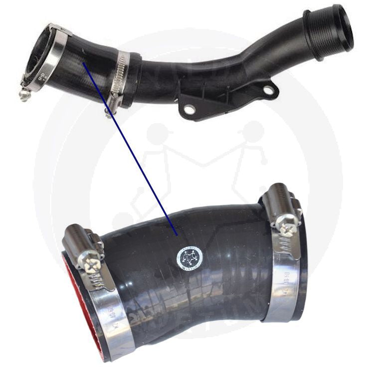 High-quality and reinforced Turbo Hose DS736F075ED, compatible with Ford 2nd image